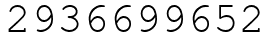 Число 2936699652.