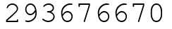 Число 293676670.