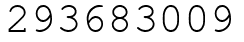 Число 293683009.