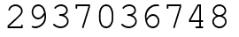 Число 2937036748.