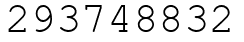 Число 293748832.