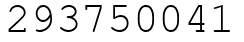 Число 293750041.