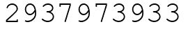 Число 2937973933.