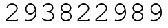 Число 293822989.