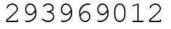 Число 293969012.