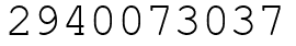 Число 2940073037.