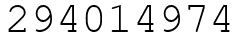 Число 294014974.