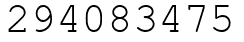 Число 294083475.