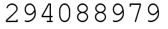 Число 294088979.