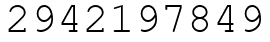 Число 2942197849.