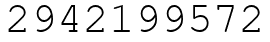 Число 2942199572.