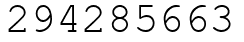 Число 294285663.