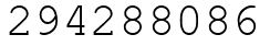 Число 294288086.