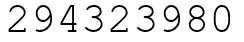 Число 294323980.