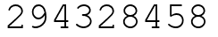 Число 294328458.