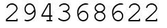 Число 294368622.