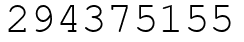 Число 294375155.
