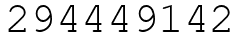 Число 294449142.