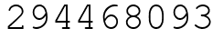 Число 294468093.