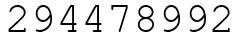 Число 294478992.