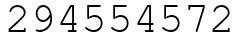 Число 294554572.