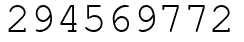 Число 294569772.