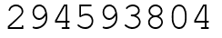 Число 294593804.