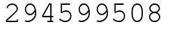 Число 294599508.