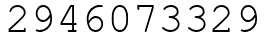 Число 2946073329.