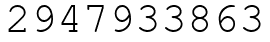 Число 2947933863.