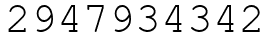 Число 2947934342.