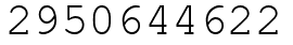 Число 2950644622.
