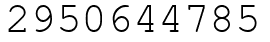 Число 2950644785.