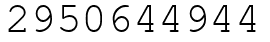 Число 2950644944.