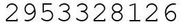 Число 2953328126.