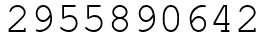 Число 2955890642.