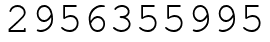 Число 2956355995.