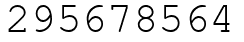 Число 295678564.