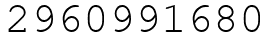 Число 2960991680.