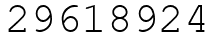 Число 29618924.