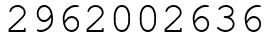 Число 2962002636.