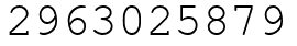 Число 2963025879.
