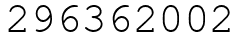 Число 296362002.