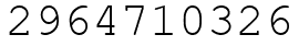 Число 2964710326.
