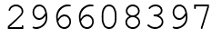 Число 296608397.