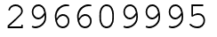 Число 296609995.