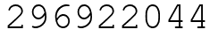 Число 296922044.