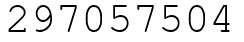 Число 297057504.