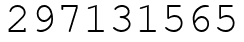 Число 297131565.