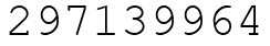 Число 297139964.